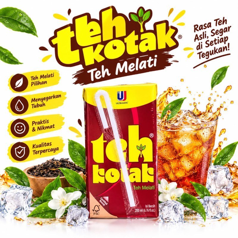 Teh Kotak Jasmine Tea Ultrajaya (300 ml)