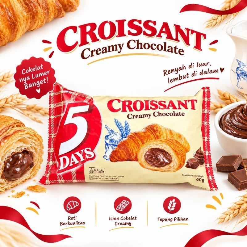 5 Days Croissant Creamy Chocolate