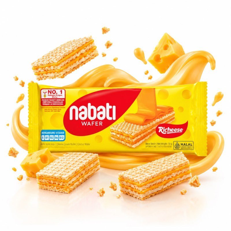 Nabati Wafer Richeese (Krim Keju)