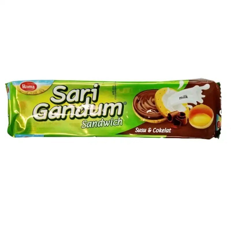 Roma Sari Gandum Sandwich Susu & Cokelat